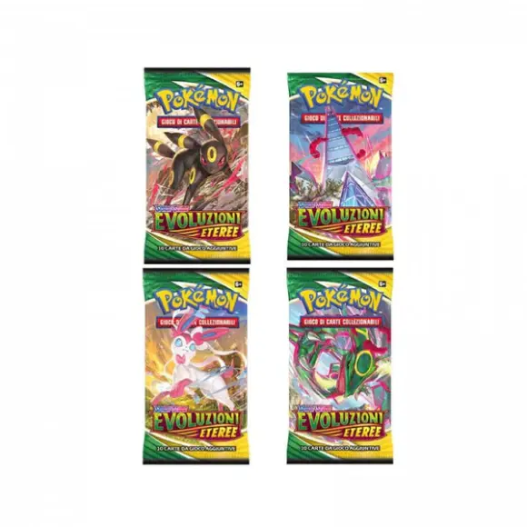 ETB Evoluzioni Eteree Sylveon, Espeon, Glaceon e Vaporeon